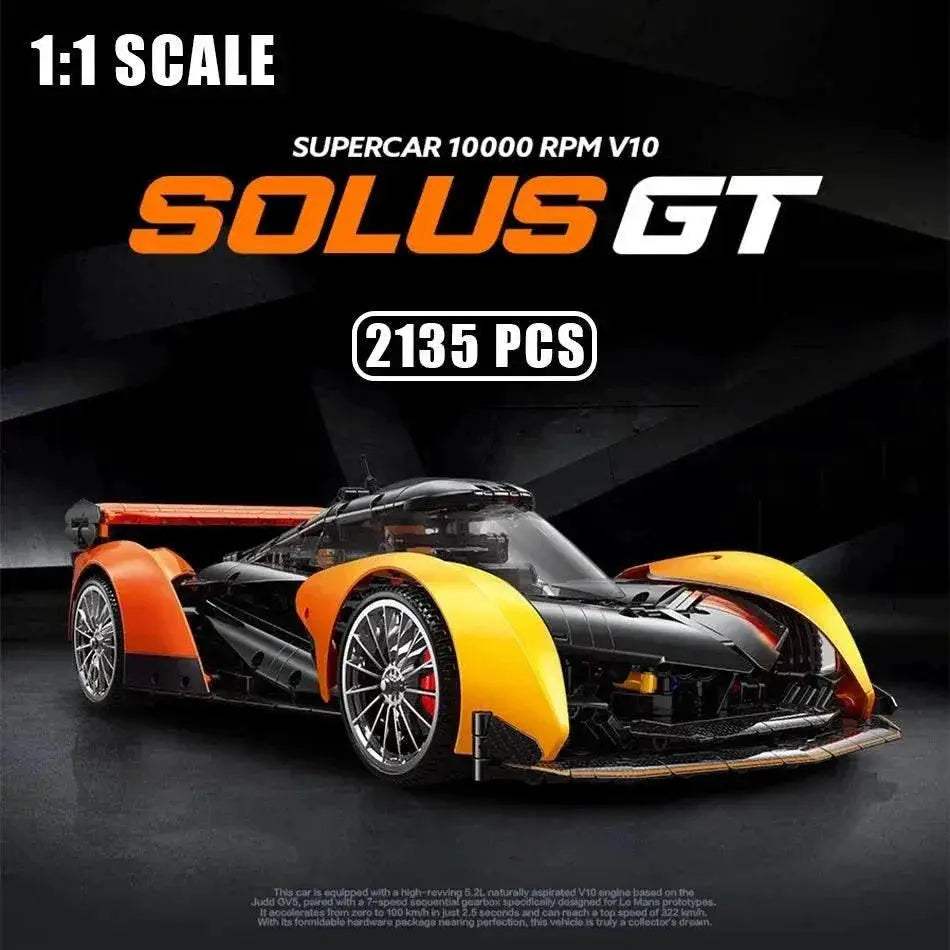 MOC Premium Building Blocks 2135 Solus GT Race Car for Kids - Image 2