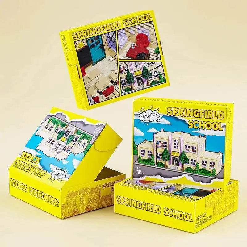 MOC Premium Building Blocks 3500 Pcs 8 Figures For Kids Springfield School - Image 7