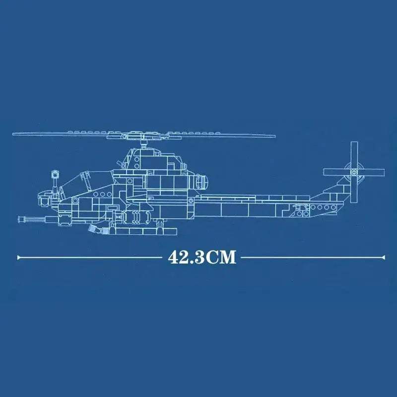MOC Premium Building Blocks FA 18E Armed Helicopter Set With Mini Figure Military Series For Kids And Boys - Image 5