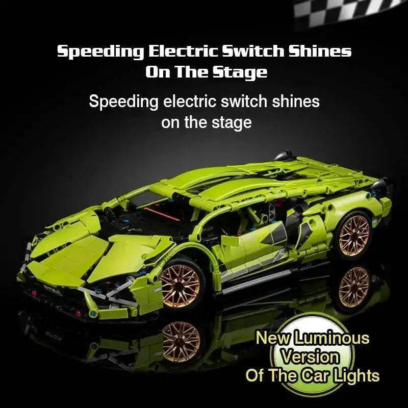 MOC Premium Building Blocks Racing Car Lego Compatible For Kids - Image 2