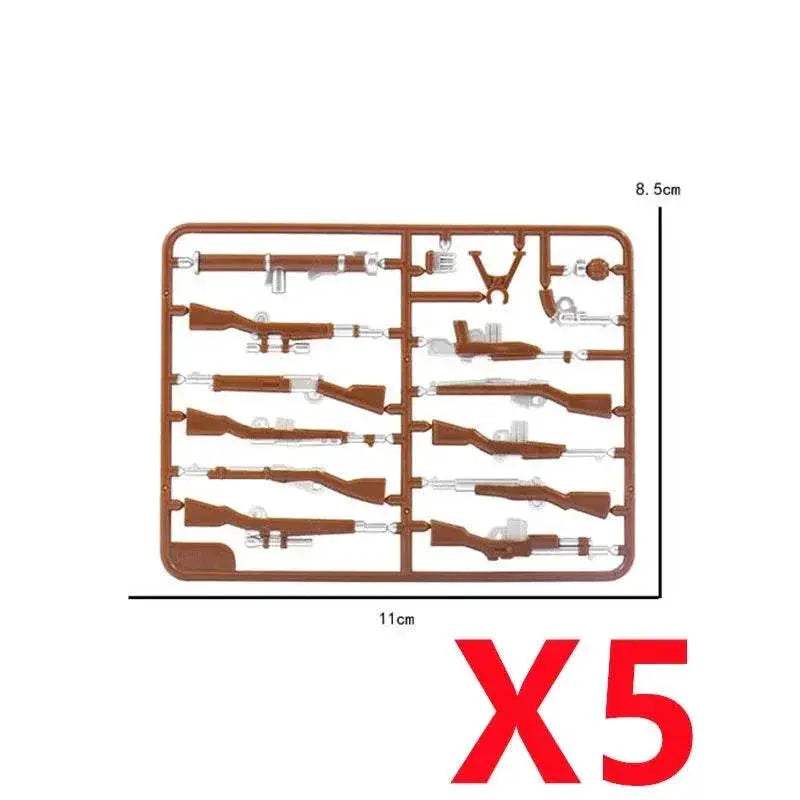 MOC Premium Building Blocks Set Camouflage Military Equipment With Roadblock And Aircraft Parts For Kids - Image 32