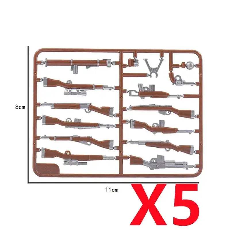 MOC Premium Building Blocks Set Camouflage Military Equipment With Roadblock And Aircraft Parts For Kids - Image 9