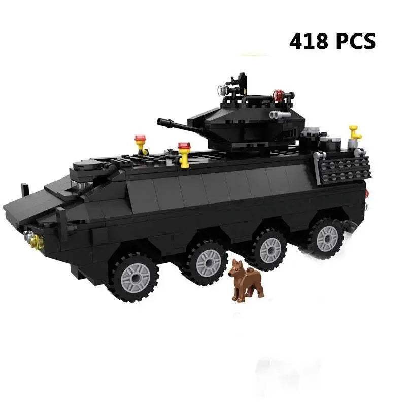 MOC Premium Lego Compatible Building Blocks Set Multi Vehicle City Police Station Bus Car Helicopter Army Trucks For Kids - Image 65