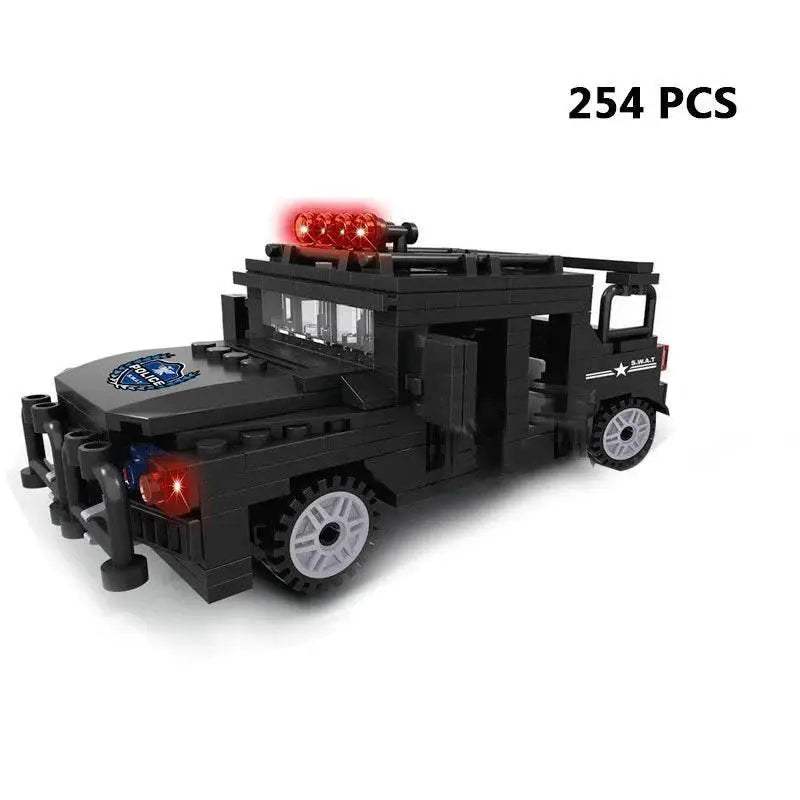 MOC Premium Lego Compatible Building Blocks Set Multi Vehicle City Police Station Bus Car Helicopter Army Trucks For Kids - Image 68