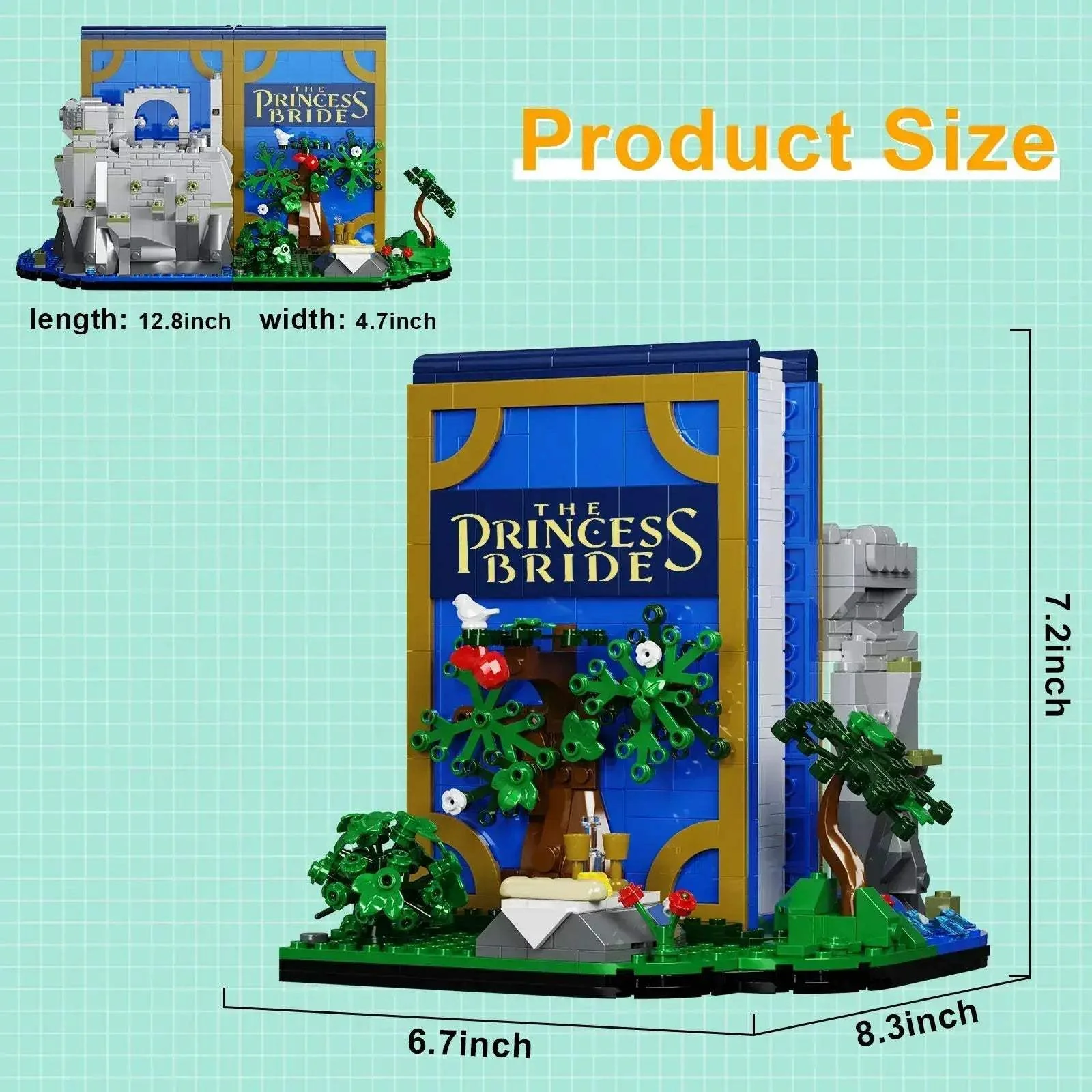 MOC Princess Story Book Building Blocks Set Lego Compatible 3D Diorama - Image 4