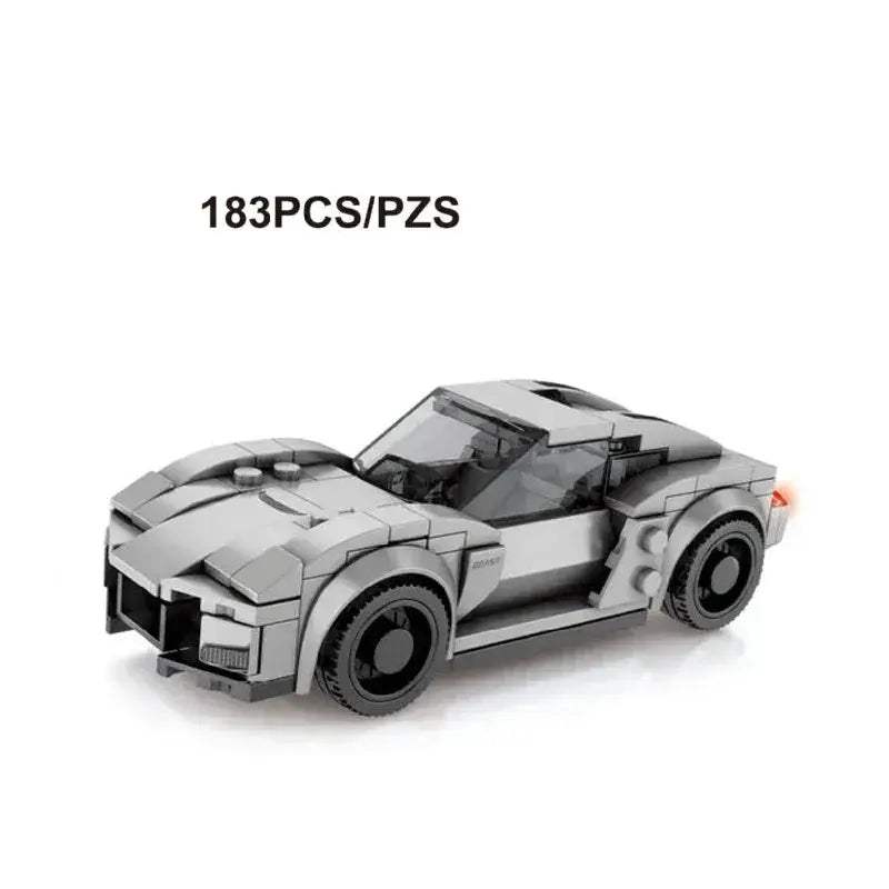 MOC Racing Car Lego Compatible Building Blocks Set For Kids - Image 33
