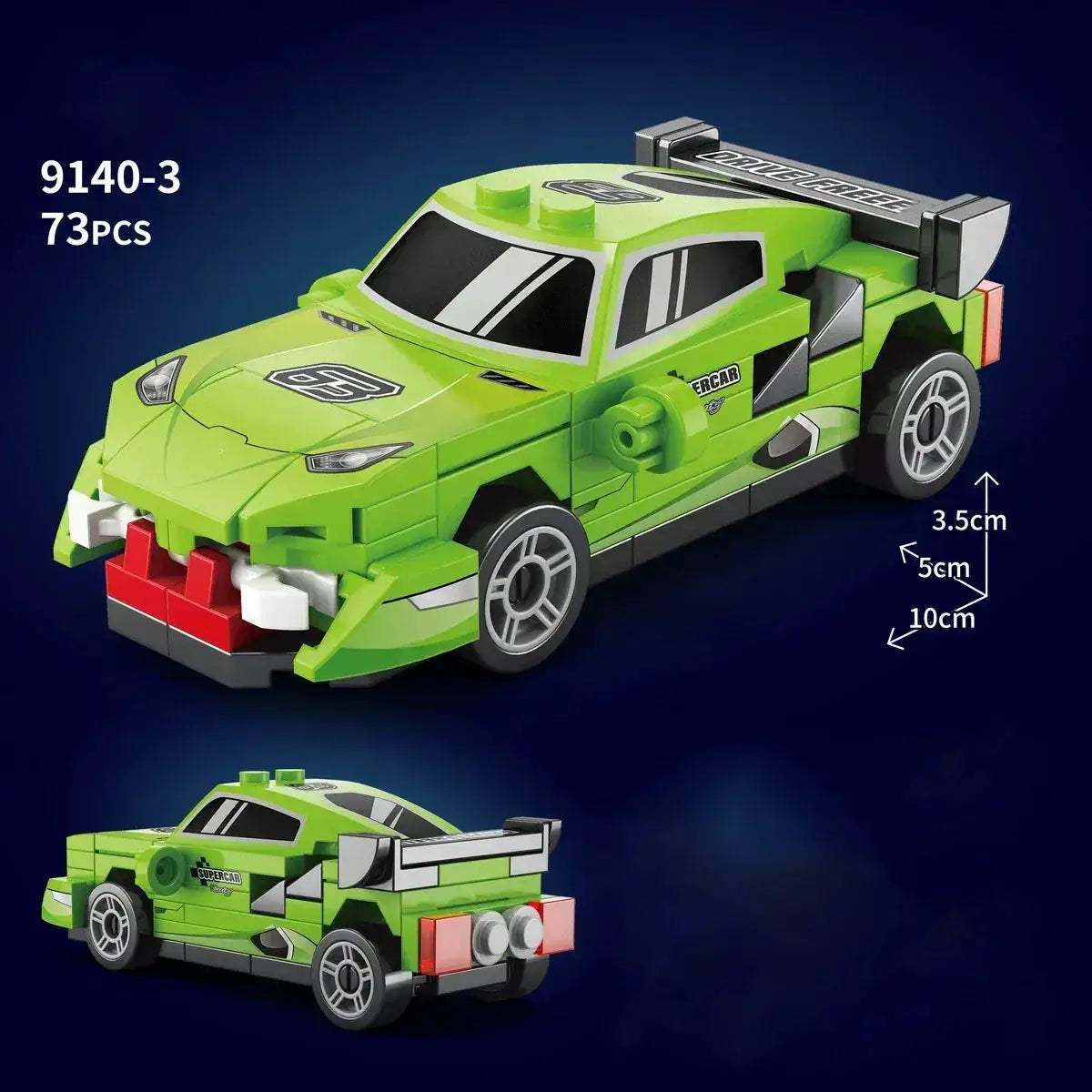 MOC Racing Car Lego Compatible Building Blocks Set For Kids - Image 37