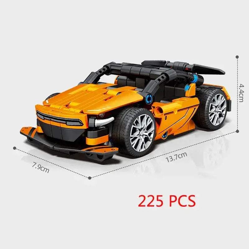 MOC Racing Car Lego Compatible Building Blocks Set For Kids - Image 4