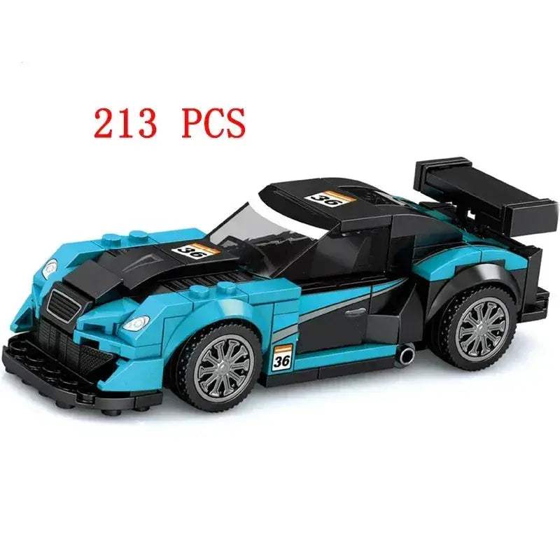 MOC Racing Car Lego Compatible Building Blocks Set For Kids - Image 47