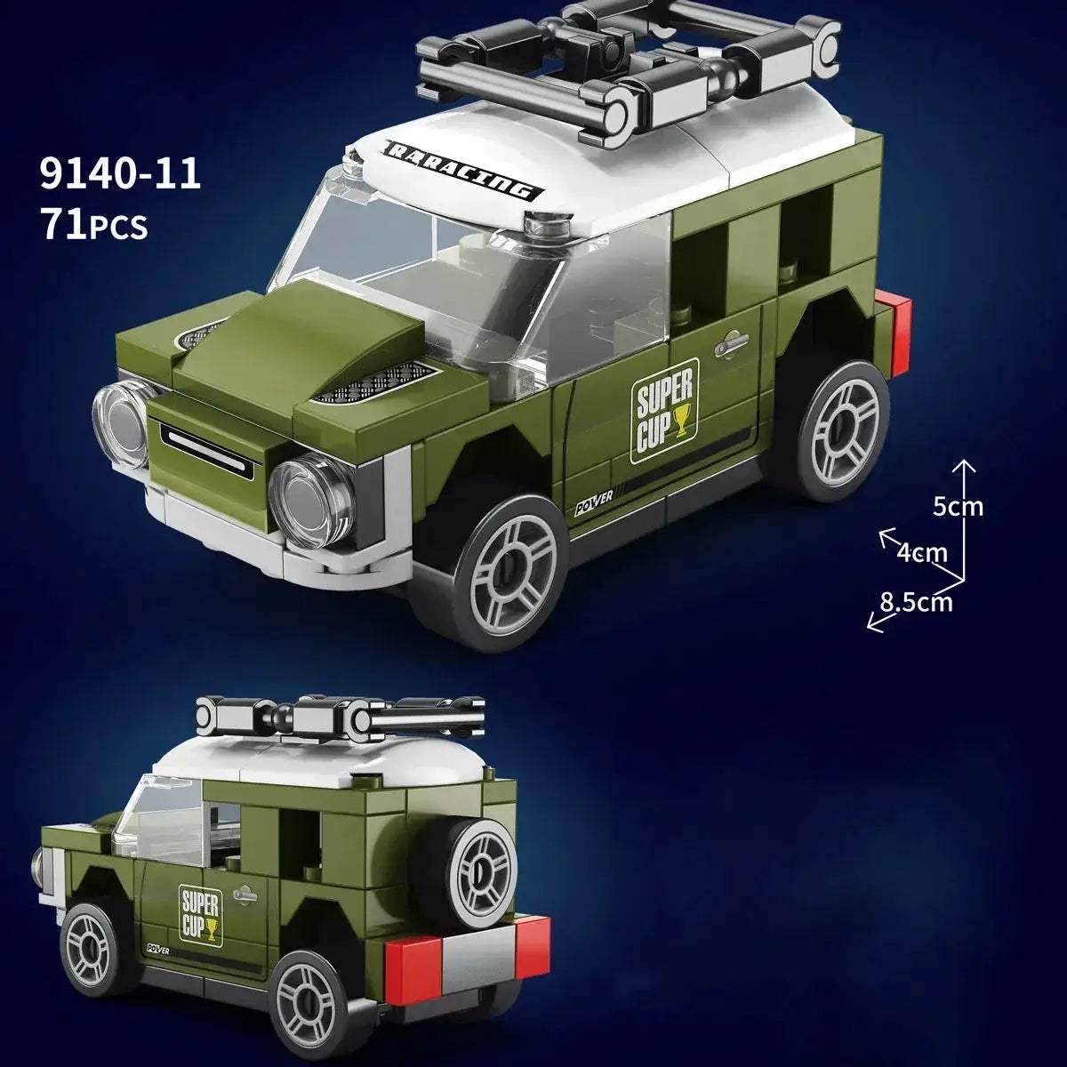 MOC Racing Car Lego Compatible Building Blocks Set For Kids - Image 50