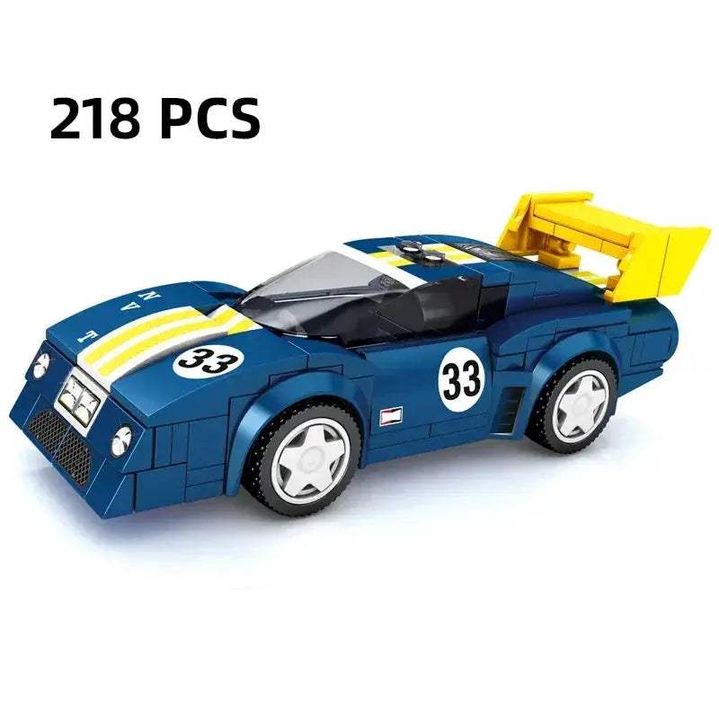 MOC Racing Car Lego Compatible Building Blocks Set For Kids - Image 7