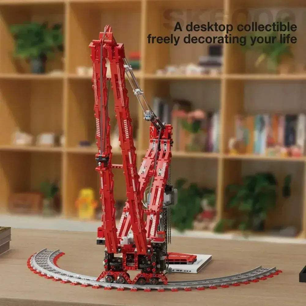MOC RC Crane Building Blocks With Remote Control For Desktop Display - Image 6