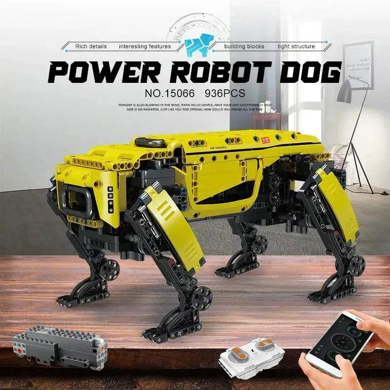MOC RC Robot Dog Building Blocks Kit With Remote Control - Image 4
