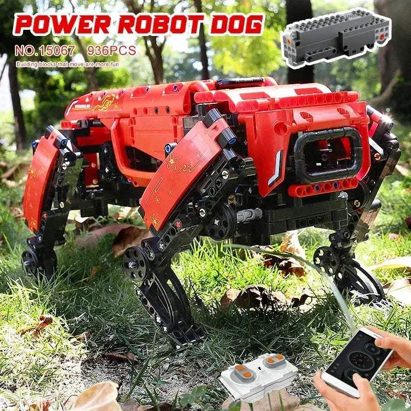 MOC RC Robot Dog Building Blocks Kit With Remote Control - Image 6