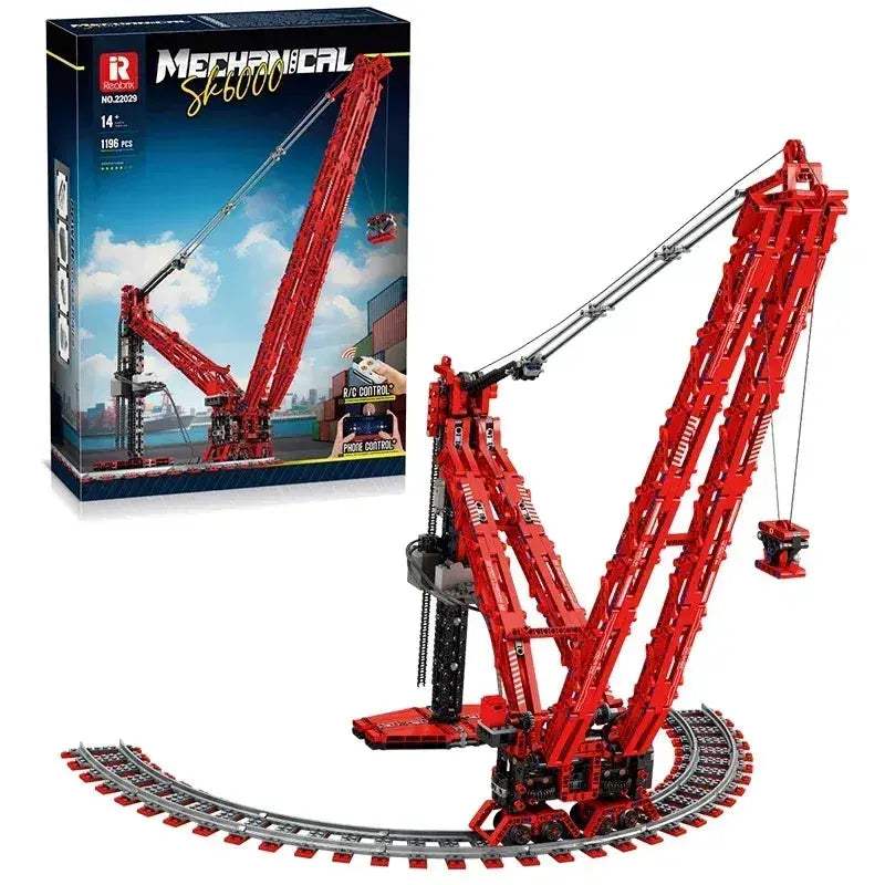 MOC Remote Control Crane Building Blocks LEGO Compatible - Image 7