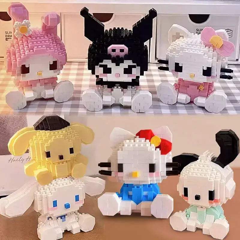 MOC Sanrio Hello Kitty Building Blocks Lego Compatible Set