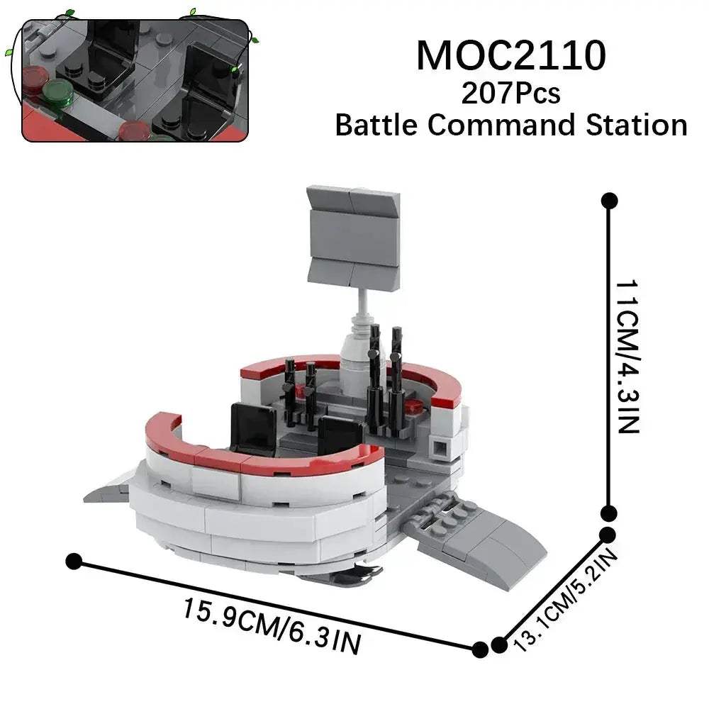 MOC Sci Fi Space War Building Blocks For Kids And Adults - Image 7