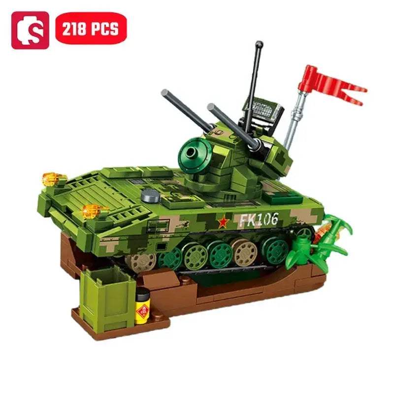 MOC Sembo Military Tank Building Blocks Set For Kids Durable Construction - Image 16
