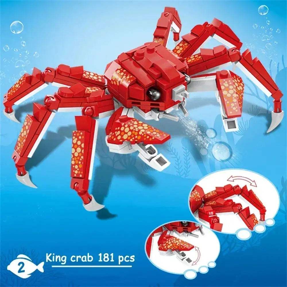 MOC Shark Ocean Building Blocks Educational Toy Develops Coordination - Image 6