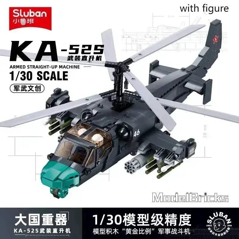 MOC Sluban Fighter Bomber Building Blocks Model Kit For Creative Kids - Image 2