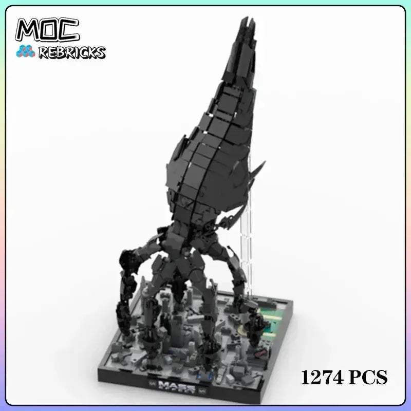 MOC Space Building Blocks Spacecraft Model Kit For DIY Fun