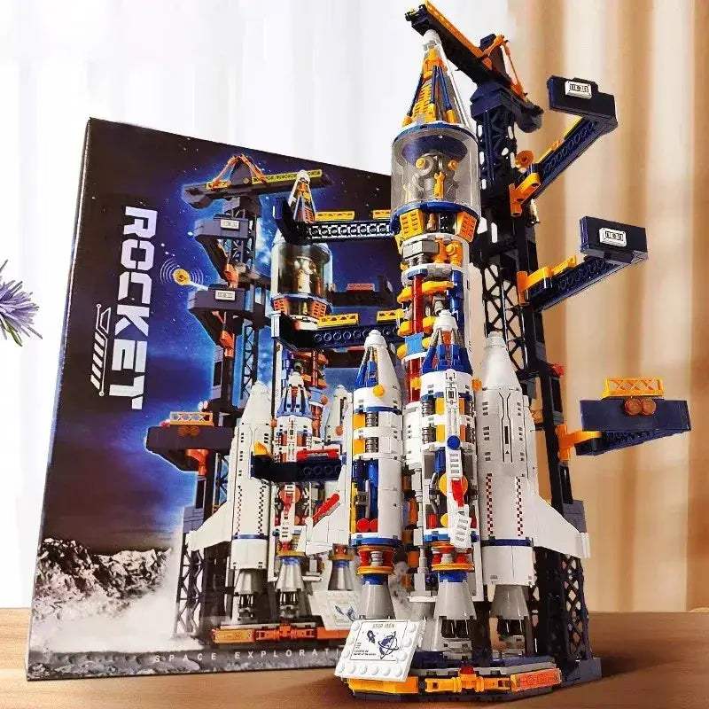 MOC Space Station Building Blocks STEM Toy Develops Engineering Skills