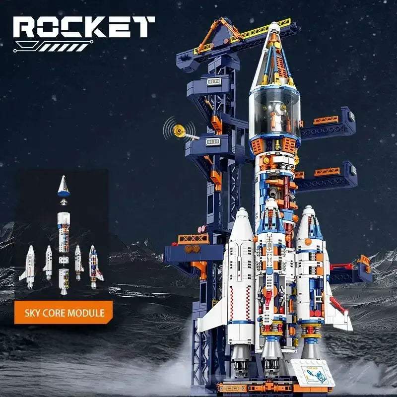 MOC Space Station Building Blocks STEM Toy Develops Engineering Skills - Image 3