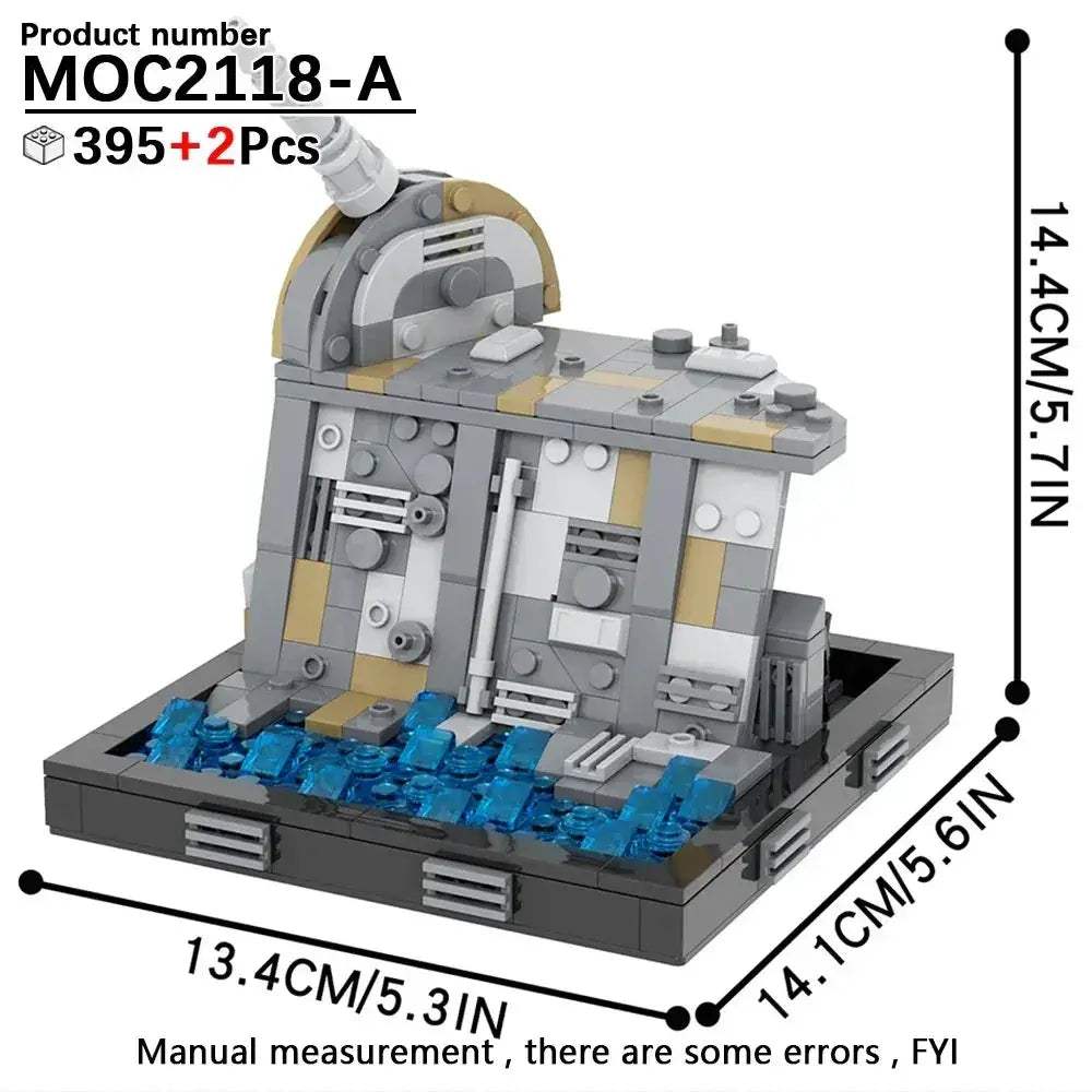 MOC Space War Dueling Arena Building Blocks Set Complete - Image 36