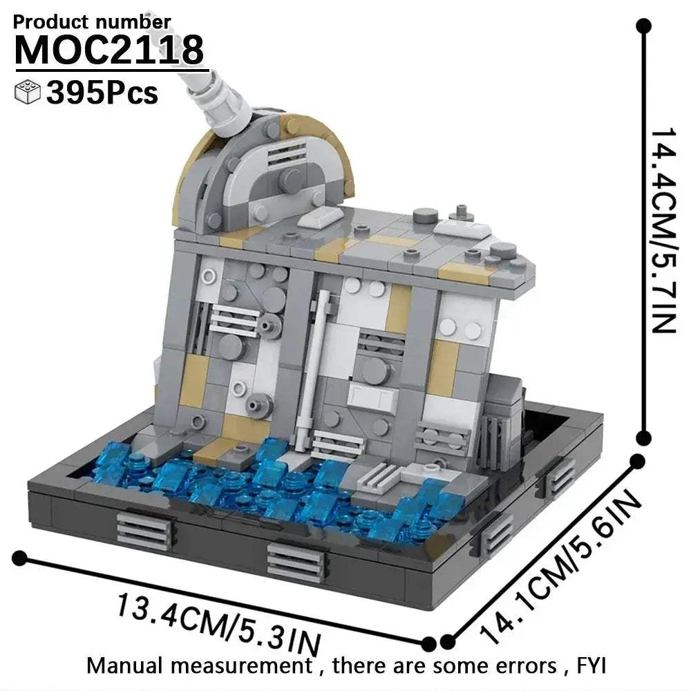 MOC Space War Dueling Arena Building Blocks Set Complete - Image 41