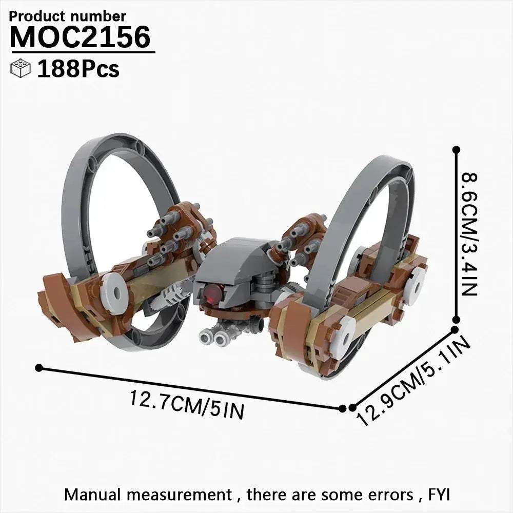 MOC Space War Tank Building Blocks Kit Educational Diorama Toy - Image 29