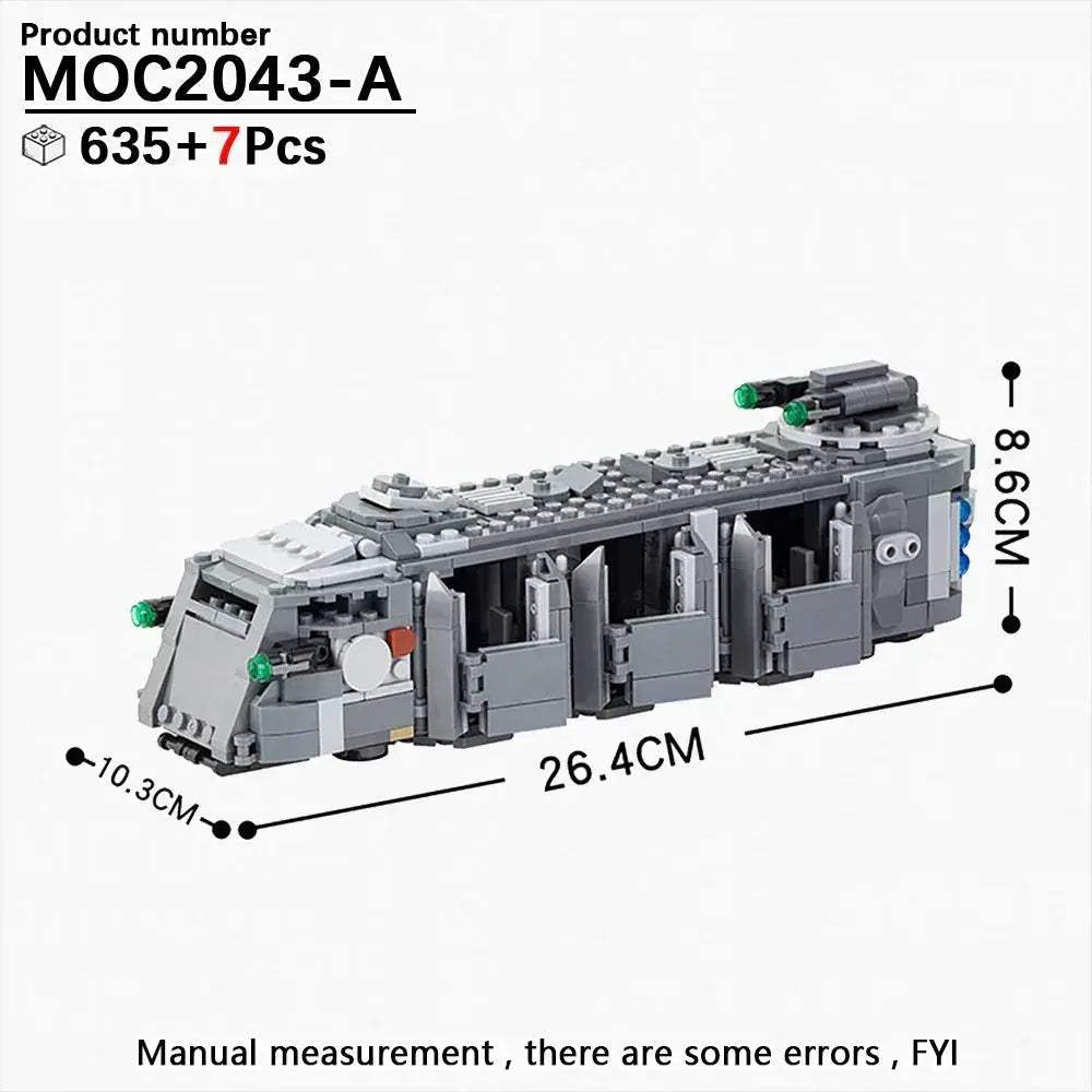 MOC Space War Tank Building Blocks Kit Educational Diorama Toy - Image 32
