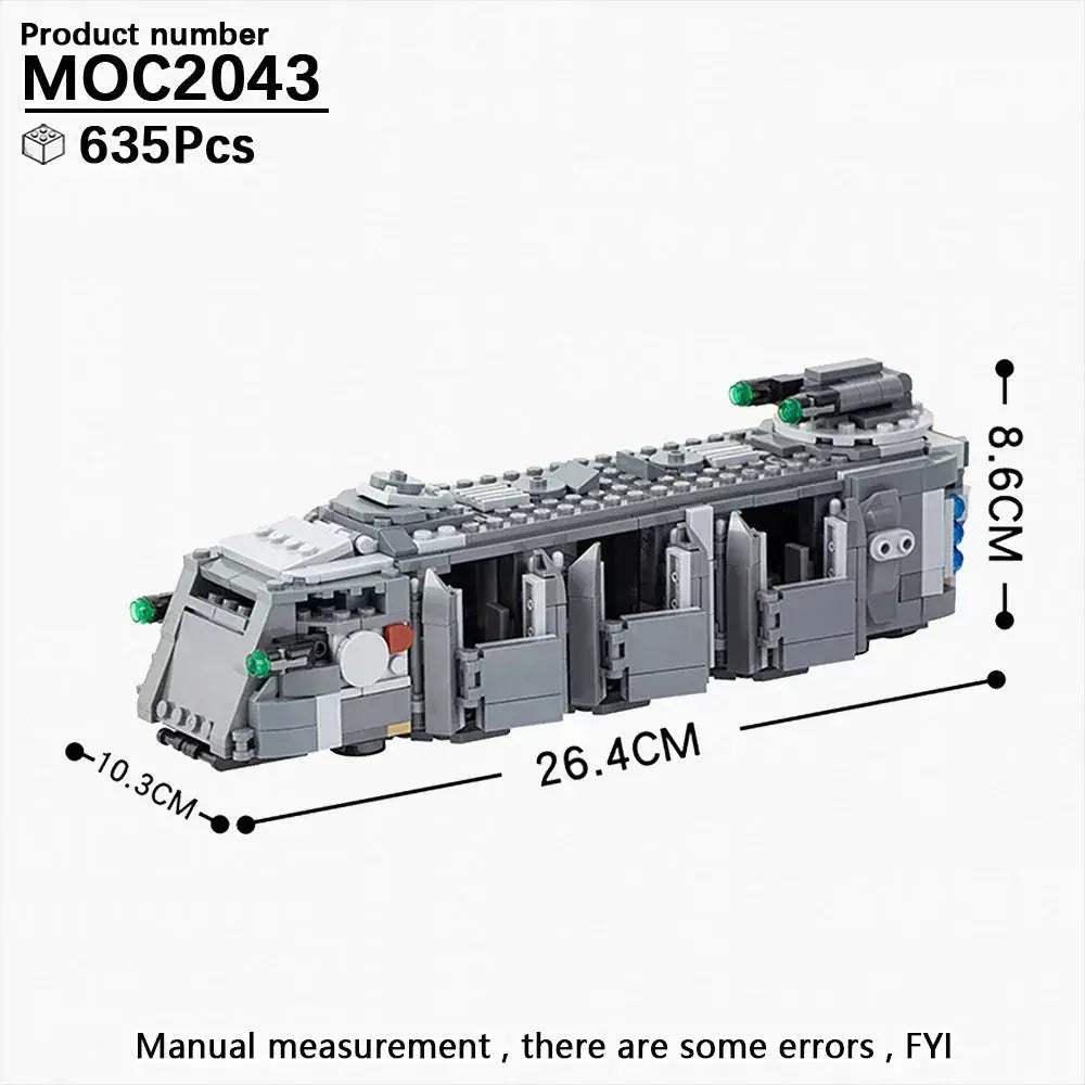 MOC Space War Tank Building Blocks Kit Educational Diorama Toy - Image 36