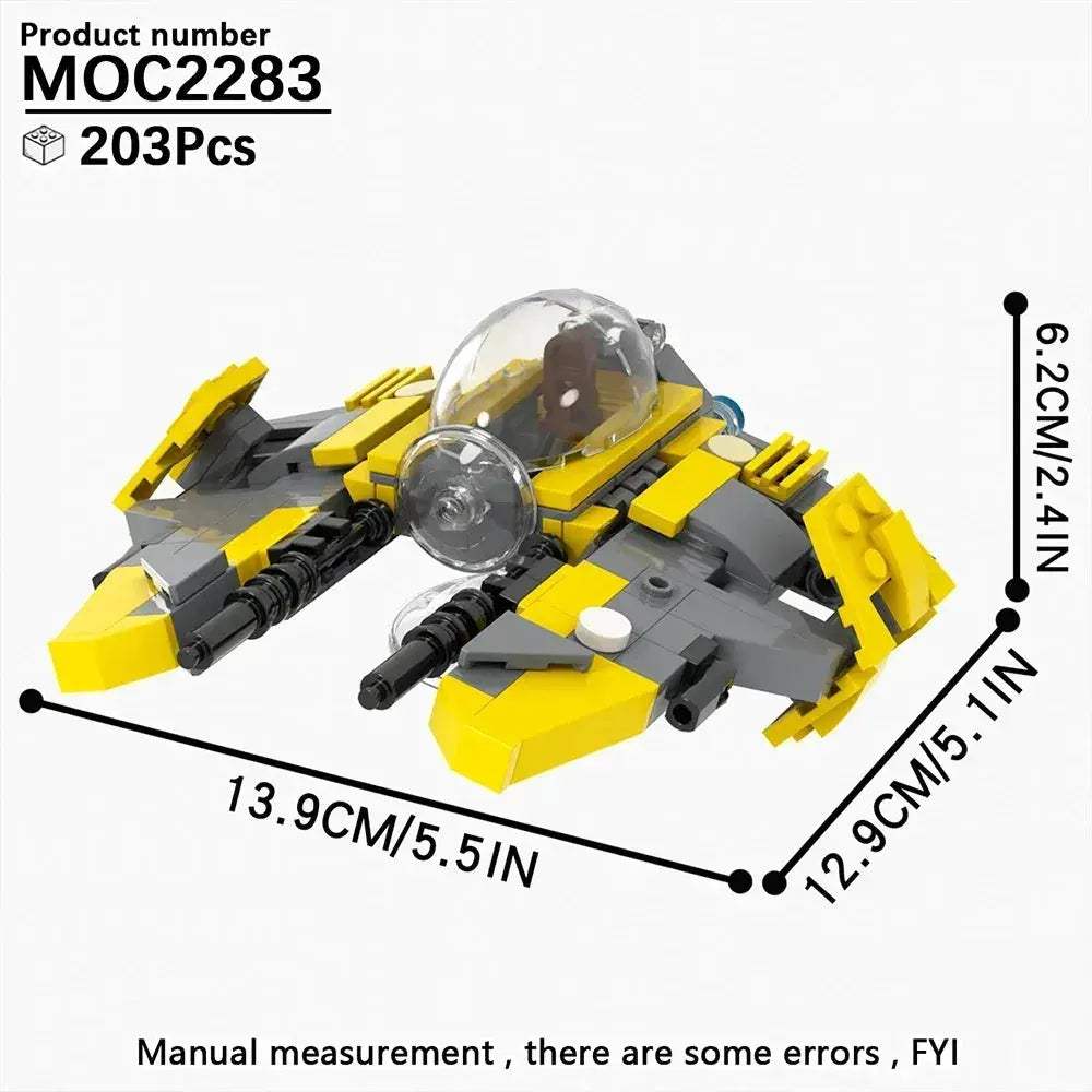 MOC Space Wars Fighter Building Blocks Set For Realistic Dioramas - Image 20