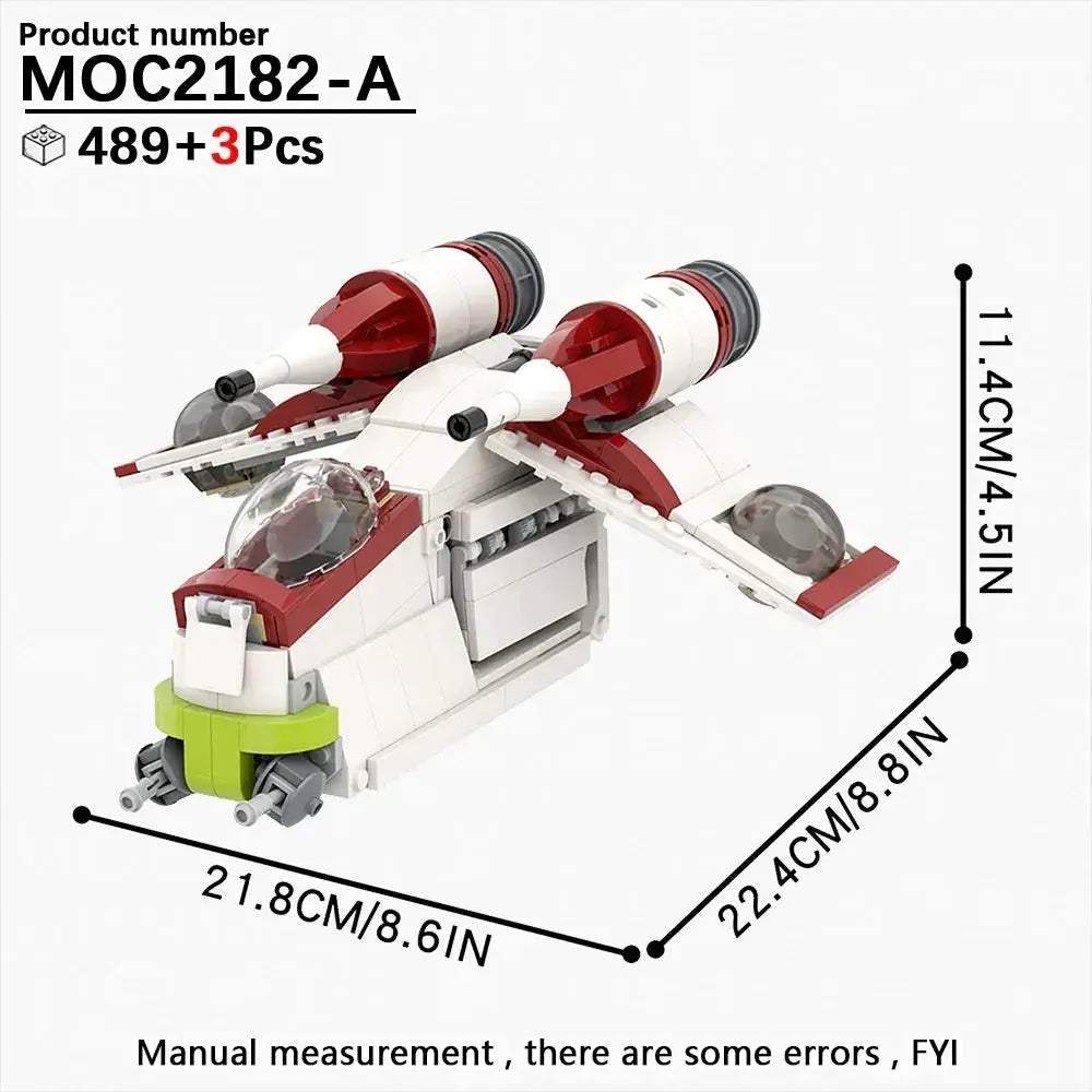 MOC Space Wars Fighter Building Blocks Set For Realistic Dioramas - Image 21