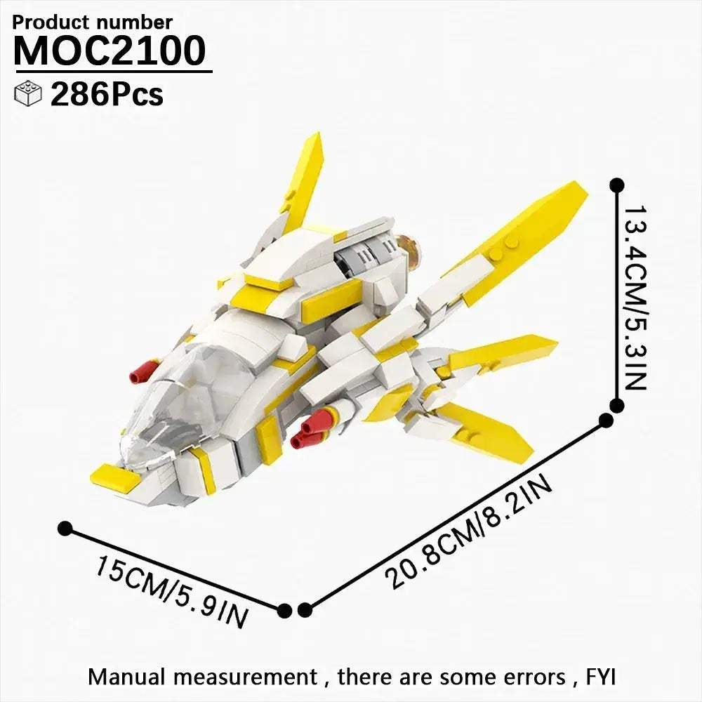 MOC Space Wars Fighter Building Blocks Set For Realistic Dioramas - Image 35