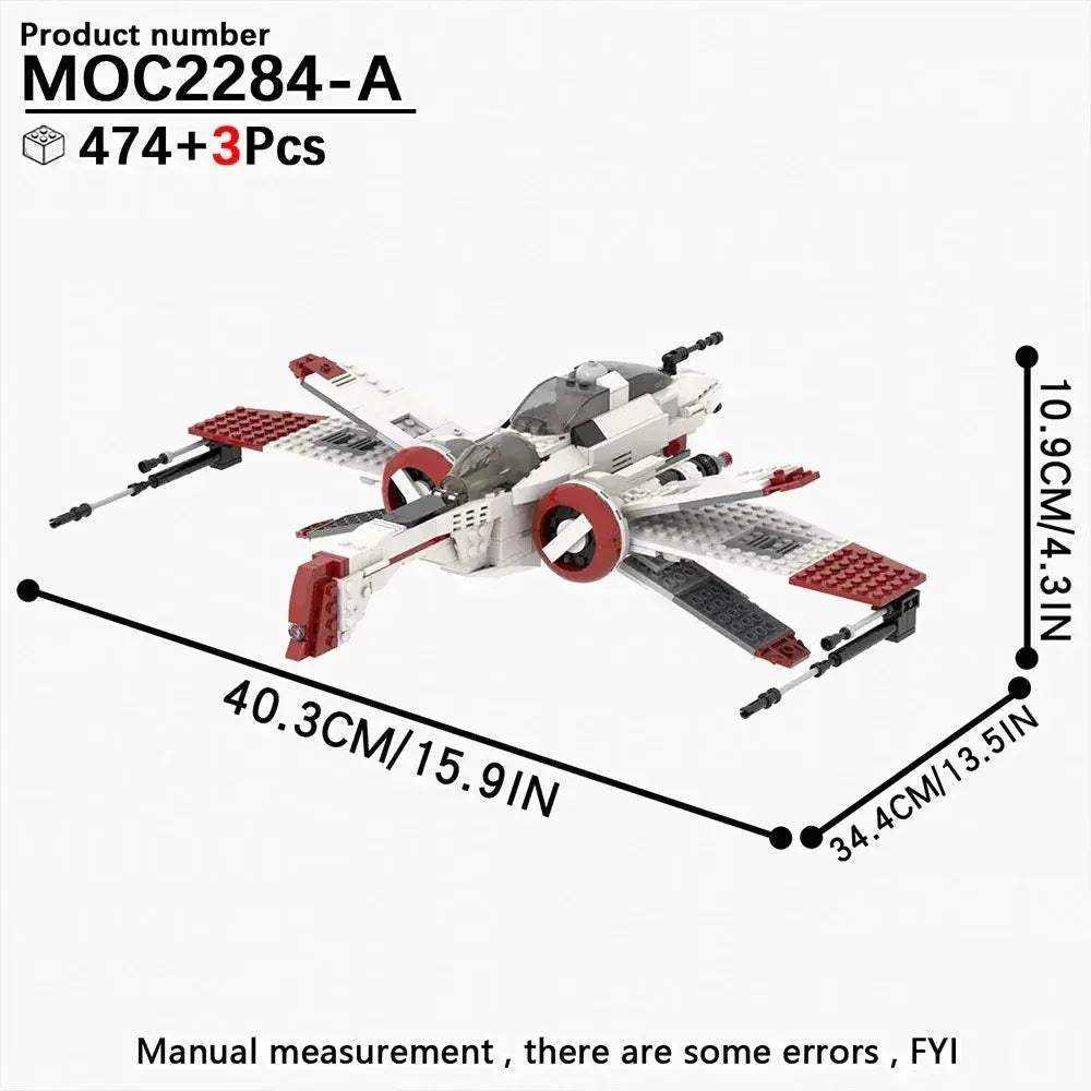 MOC Space Wars Fighter Building Blocks Set For Realistic Dioramas - Image 39