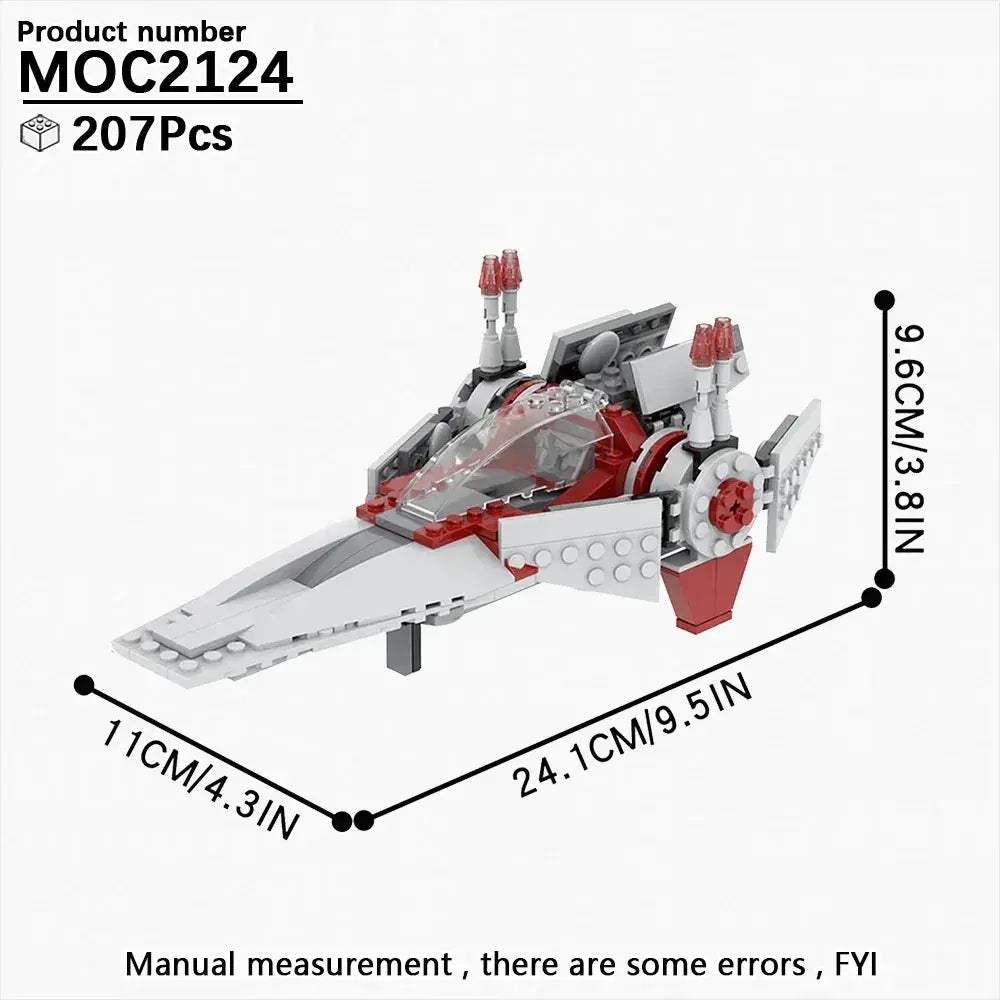 MOC Space Wars Fighter Building Blocks Set For Realistic Dioramas - Image 40