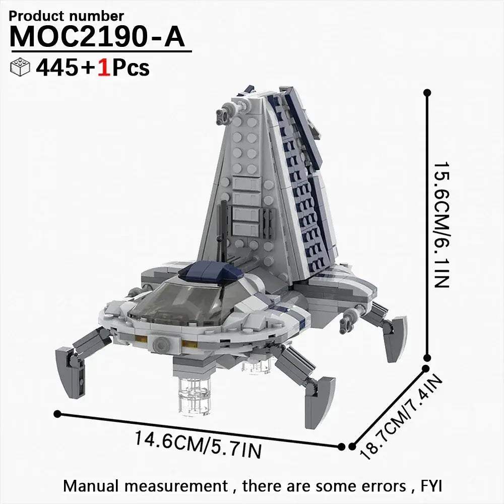 MOC Space Wars Fighter Building Blocks Set For Realistic Dioramas - Image 45