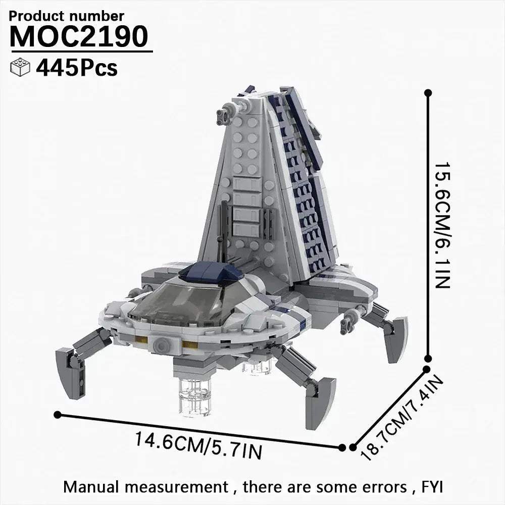 MOC Space Wars Fighter Building Blocks Set For Realistic Dioramas - Image 49