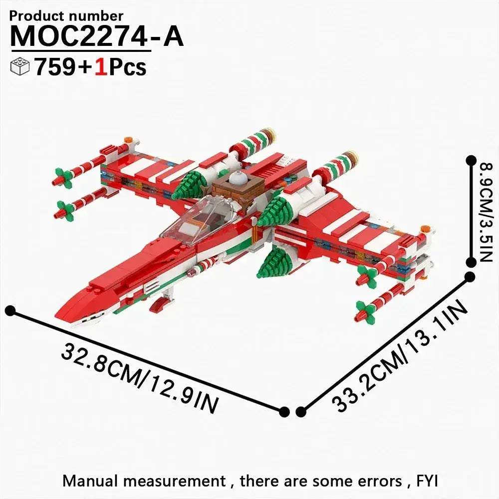 MOC Space Wars Fighter Building Blocks Set For Realistic Dioramas - Image 63