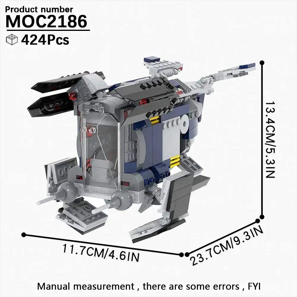 MOC Space Wars Fighter Building Blocks Set For Realistic Dioramas - Image 67
