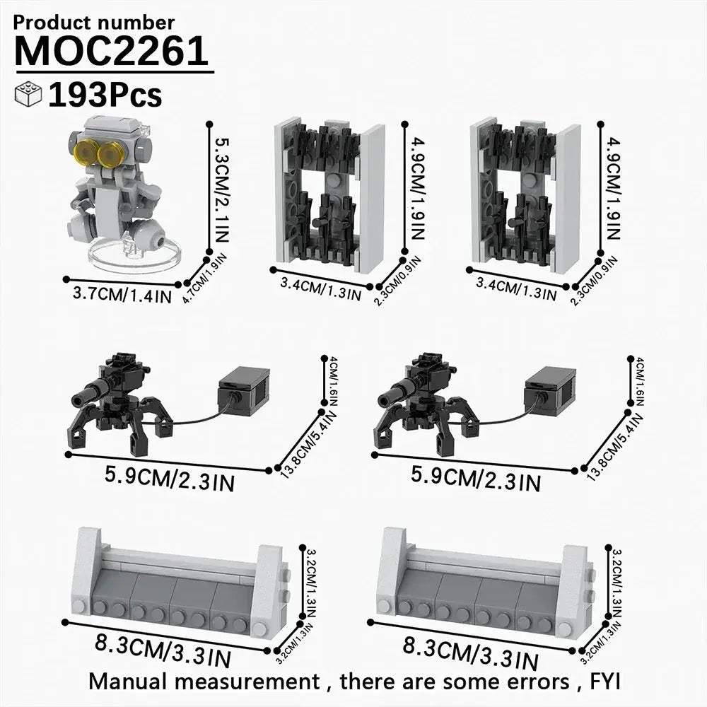 MOC Space Wars Prop Cannon Building Blocks Set DIY Dioramas - Image 25