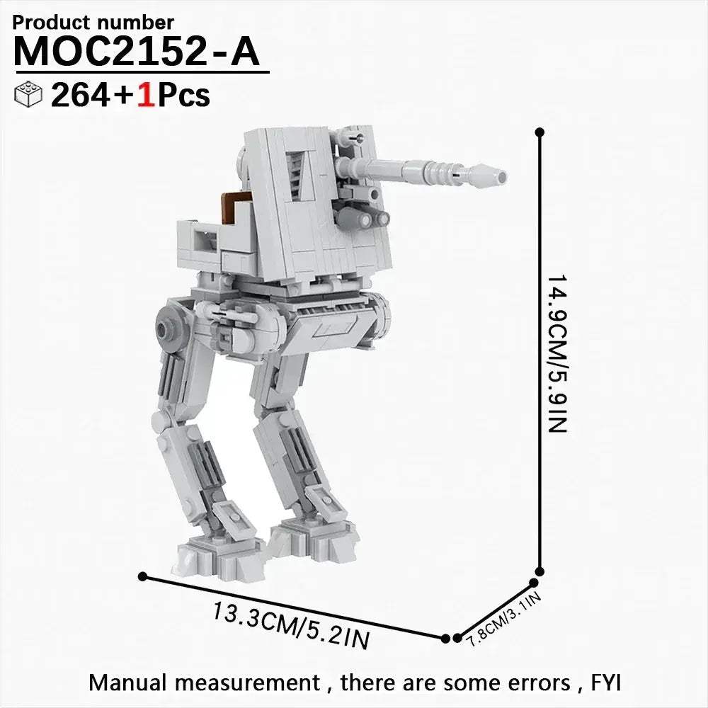 MOC Space Wars Walking Machine Building Blocks Set Educational Toy - Image 13