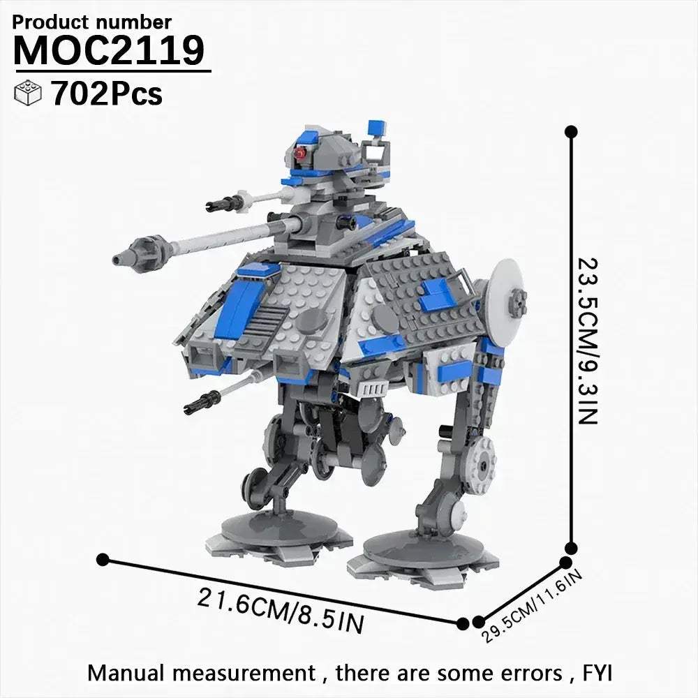 MOC Space Wars Walking Machine Building Blocks Set Educational Toy - Image 17