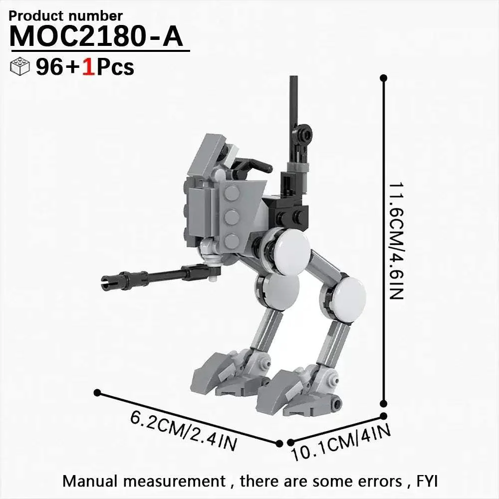 MOC Space Wars Walking Machine Building Blocks Set Educational Toy - Image 2