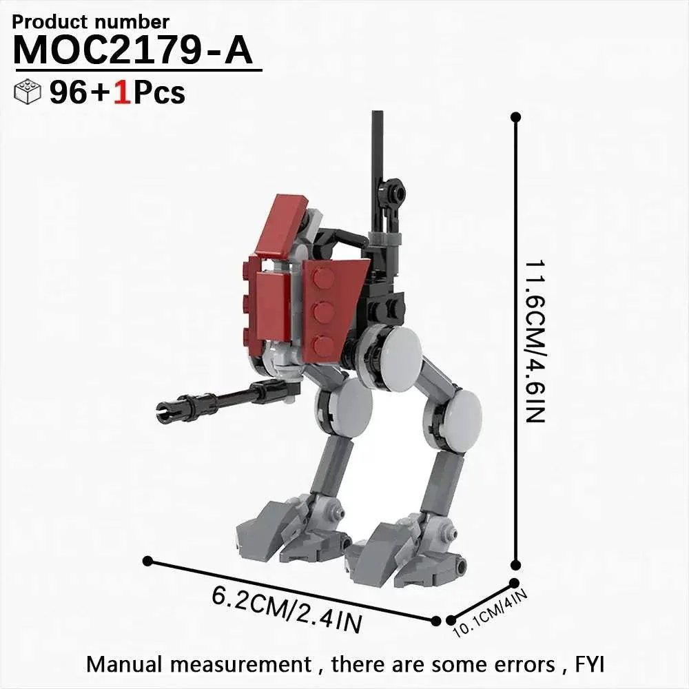 MOC Space Wars Walking Machine Building Blocks Set Educational Toy - Image 20