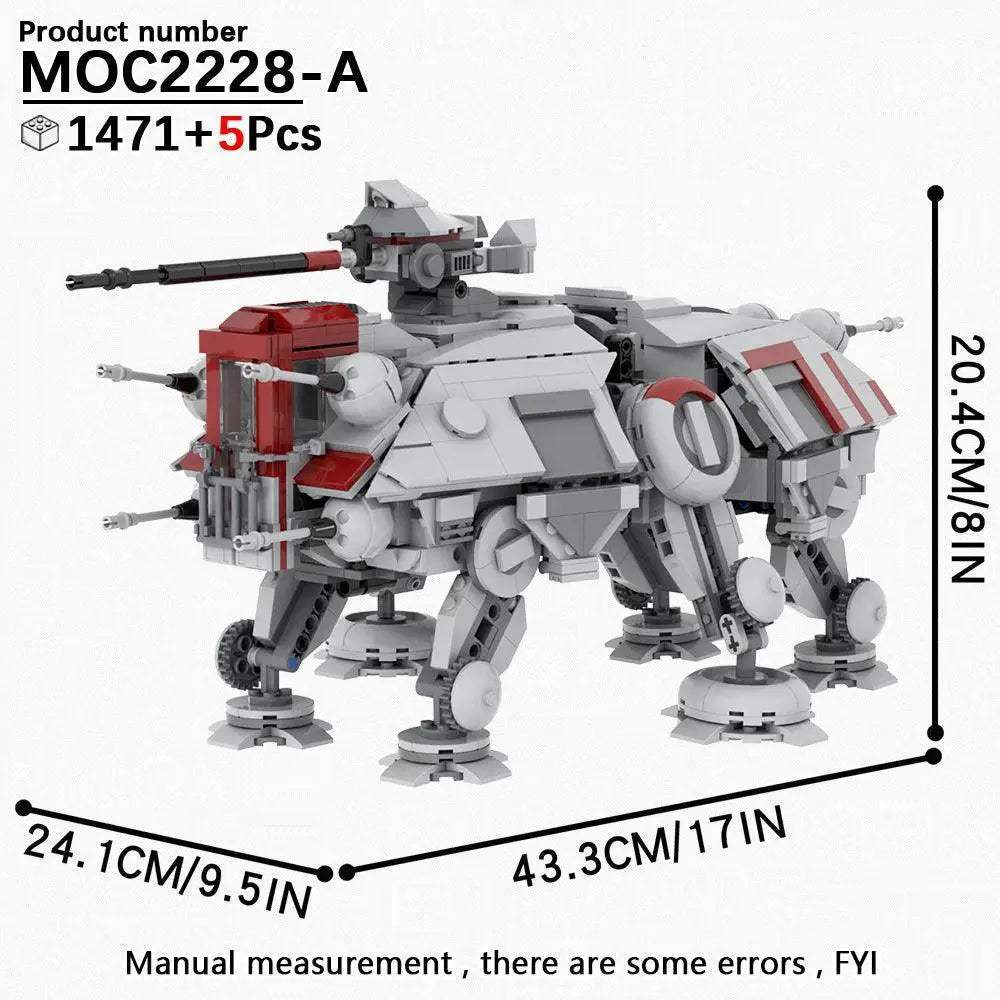 MOC Space Wars Walking Machine Building Blocks Set Educational Toy - Image 22