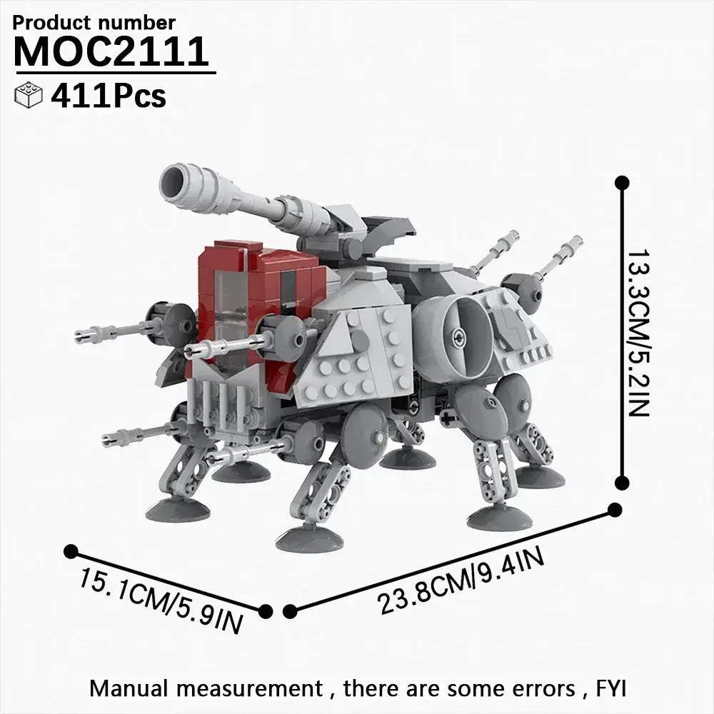 MOC Space Wars Walking Machine Building Blocks Set Educational Toy - Image 25