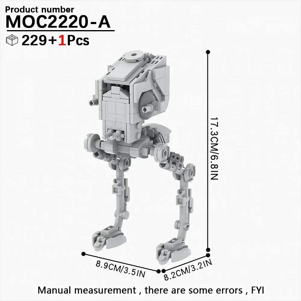 MOC Space Wars Walking Machine Building Blocks Set Educational Toy - Image 26
