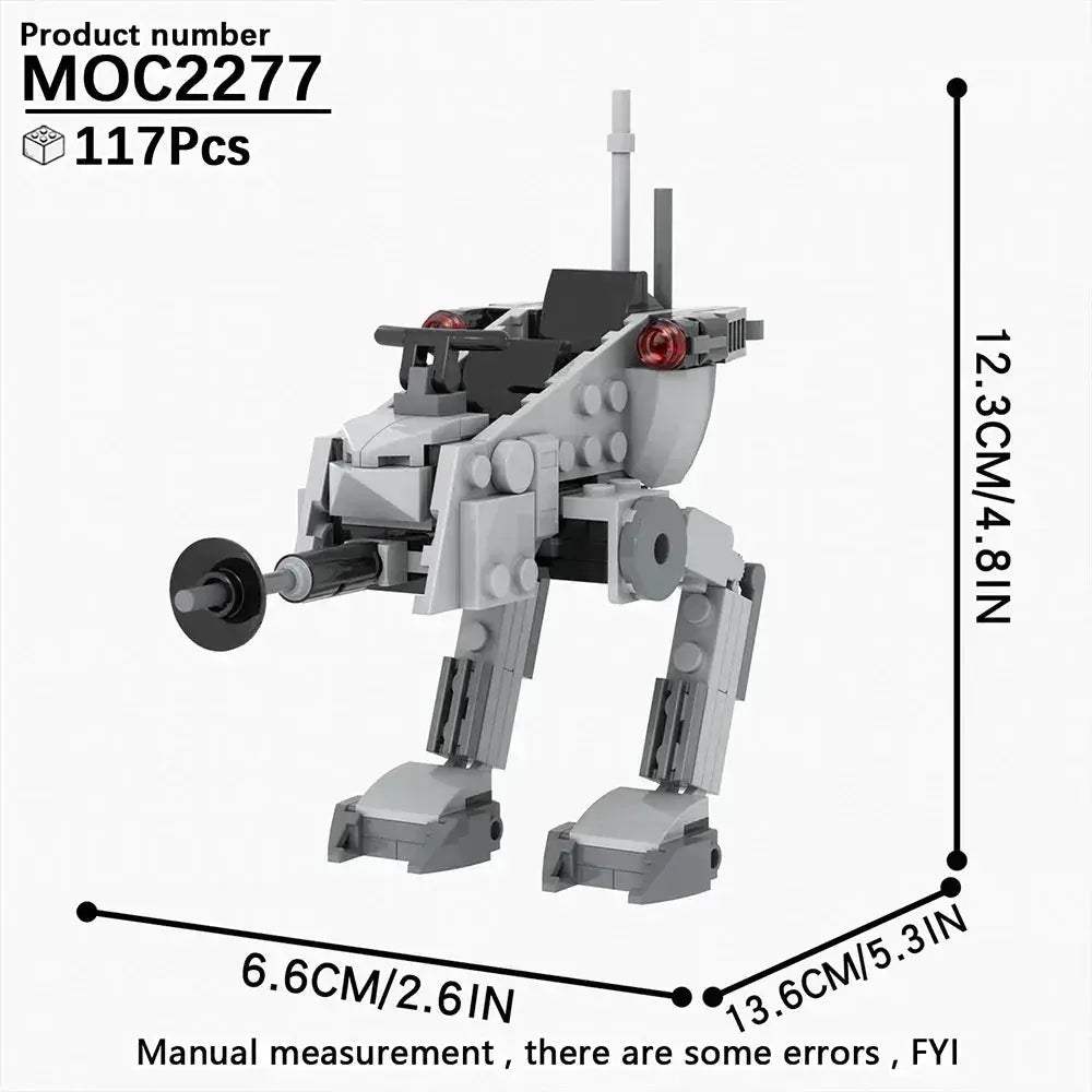 MOC Space Wars Walking Machine Building Blocks Set Educational Toy - Image 29